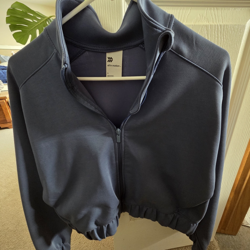 Blue Zip-Up Jacket